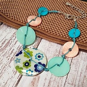 B454 Retro Reversible MOP Shell Bracelet